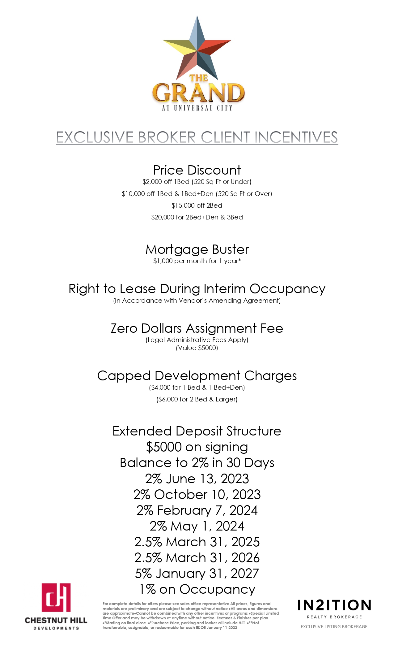 Exclusive Broker Client Incentives