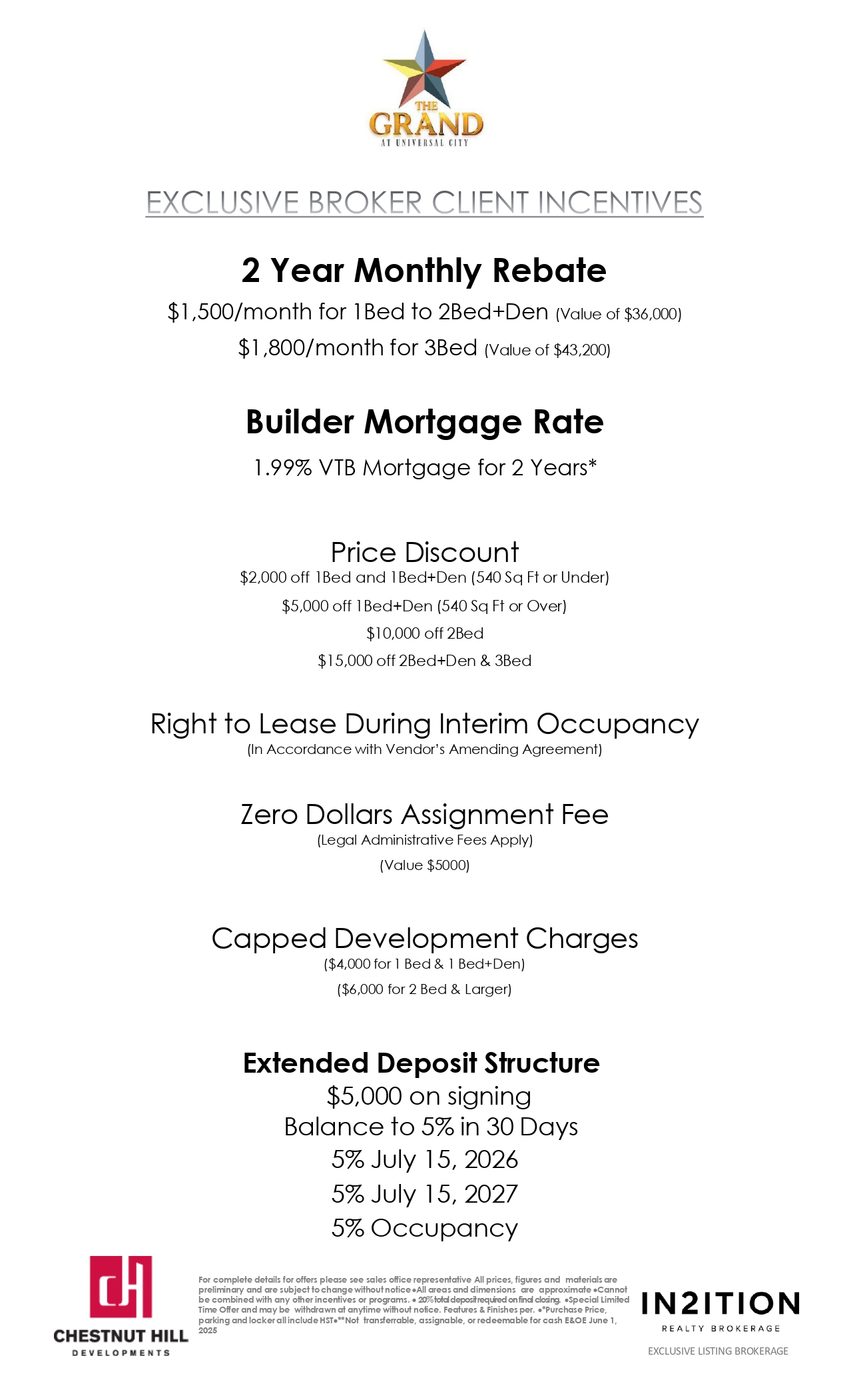 Exclusive Broker Client Incentives