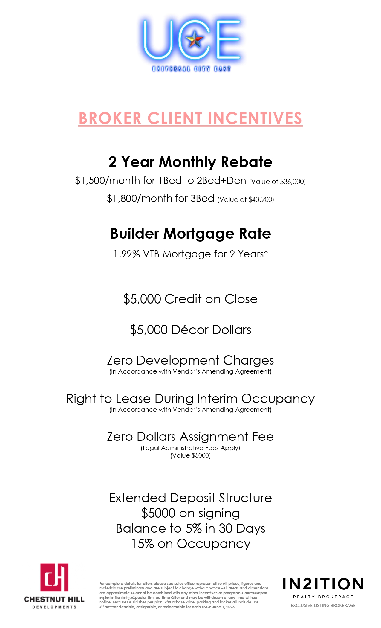 UCE Incentives